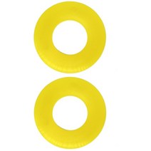 자동차 충격 흡수 부품 블랙옐로우 유니버설 카 프론트 스트럿 탑 마운트 타워 서스펜션 스티어링 쇼크 ​​업소버 링 부싱 베어링 패드 마모 쿠션, 2pc 노란색