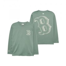 (정품)MLB 엠엘비 베이직 메가로고 긴팔 티셔츠 BOS (D.Mint)