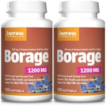 재로우포뮬라 보리지 오일 1200mg 120정 2팩, 2개