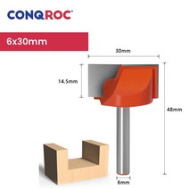 라우터 비트 6mm 생크 스트레이트 컷 라우터 비트 직경 28mm | 30mm 카바이드 팁 목재 밀링 커터, 02 6x30mm