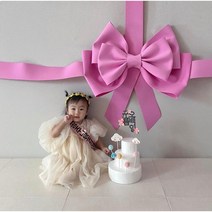 (완제품 12시주문시 당일출고)3단 대형리본 발렌타인데이 대왕리본 왕리본 가게 인테리어 장식 졸업식 입학식, 연핑크, 대