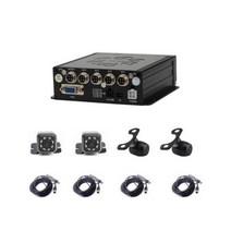 외장형블랙박스 차량용블랙박스 DVR 4CH 자동차 Avto 교육 4 카메라 비디오 등록자 채널 트럭 레코더 등록 MDVR, KIT E 1+아무도