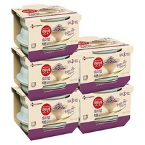 CJ제일제당 햇반 흑미밥 작은공기 130g 15개 맛있는 밥 즉석 흑미 지은 밥 한공기 간편식음식