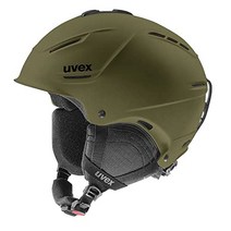 UVEX (우벡스) 우벡스 바이저 헬멧 p1us 2.0 원플러스 2.0 악어 매트 (올리브) (566310040) UVEX 스키 (22-23 2023) 55-59cm