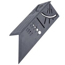 측량 새로운 도착 목공 게이지 눈금자 3D 연귀 측정 사각형 도구 45도 및 90도 목수 연필, 02 Gray ruler