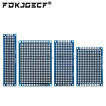 아두이노키트 프로그래밍 전자 아두이노 모듈 부품 20pcs 5x7 4x6 3x7 2x8cm 양면 구리 프로토 타입 pcb 범용 보드 유리 섬유 보드 arduino 그린블루, 블루 키트