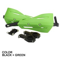 바이크 부품 범용 오토바이 핸드 가드 스즈키 RM DR 85 125 200 먼지 자전거 모토크로스 오프로드, 01 Black Green