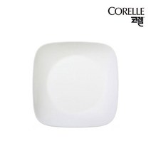 코렐 화이트 무지 사각접시 [소]