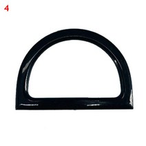 PU 가죽 가방 핸들 수하물 캐리 링 짠 토트 백 벨트 공예 D 모양의 교체 핸드백 스트랩 수화물, 06 plastic 04