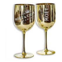 Moet Chandon Ice Imperial Champagne Set Gold 모엣샹동 아이스 임페리얼 샴페인 잔 세트 골드 2피스