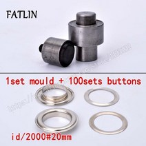 서버 레일 컴퓨터 레일킷 데스크 책상 서버용 스토리지 워크 스테이션 장비렉 장비 랙마운트 금형 가죽 용 그로밋이있는 구멍 금속 구멍 도구 신발 벨트 모자 가방 의류, 20mm 몰드 및 버튼