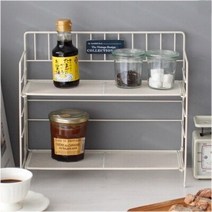 빈티지 2단 철망선반(화이트) 선반장 추카추카넷, 1개