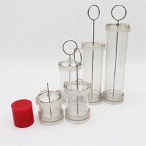 4/6/8/10cm DIY 실린더 기둥 양초 수제 공예 만들기 금형 도구 세트 원통형 원료, 06 4x20cm