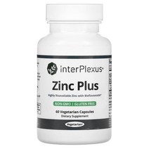 인터프렉서스 InterPlexus Inc Zinc Plus 아연 플러스 60캡슐, 1팩
