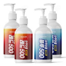 아쿠아쿨 레드500+블루500 스포츠겔 근육이완크림, 2세트
