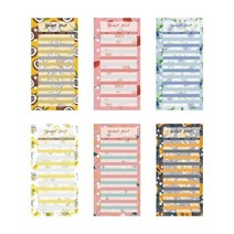 편지봉투 웰컴키트 A6 예산 바인더 Diy 12pcs 색상 시트 교체 플래너 노트북 액세서리 학교 사무실 비즈니스 편지지, [04] English D