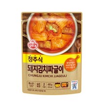 오뚜기 청주식 돼지김치짜글이, 4개, 450g