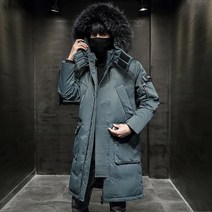 빅 사이즈 구스 롱 패딩 유행 코트 두꺼운 재킷 남자 후드 길쭉한 파카 화이트 오리 Hight 품질 남성 새 겨울 다운 3XL