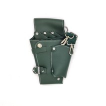 미용실 스텝 가방 가죽 가위 미용사 힙색 수납 스타일리스트 헤어 파우치 정리대 인턴트렌디 메신저 하이 엔드 가위 가방 전문 헤어 스타일리스트 이발 허리 가방 성격 창조적 인 미용, 단일사이즈, 딥그린