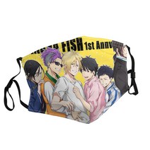 Banana Fish-5 성인용 인쇄 마스크 일본 만화 영화 방진 빨 조절 가능