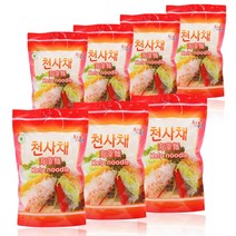 천혜식품 제주 섬마을 국내산 천사채 냉체 샐러드 잡채 가정식 요리용+주방위생장갑 행주물티슈 증정, 300g x 7개