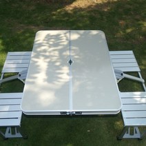 [피트팩커캠핑용의자테이블3종세트] BBEDA 캠핑 차박 접이식 휴대용 의자 테이블 세트, 실버