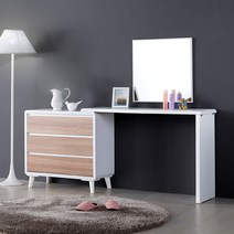 에이바 화장대 풀세트, 네츄럴오크