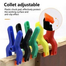 목수 공구 유용한 목공 클립 강력한 스프링 미끄럼 방지 핸들 프레임 클램프 도구 클램핑, 5pcs