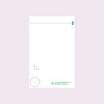 리그라운드 친환경생분해 반투명 썩는 속비닐 (속포장용 반투명) [1 000매], 중[32X40＋4], 1개
