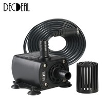 Decdeal 초 저소음 미니 브러시리스 워터펌프 수중모터 + 수도 호스 10m, DC12V, 10W