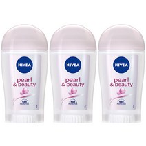 니베아 데오드란트 스틱 펄 앤 뷰티, 3개, 40ml