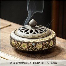 조각상/오브제 세라믹 구충제 향 버너 클래식 거실 장식 도자기 코일 홀더, 8.4
