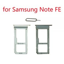 SIM 카드 어댑터 삼성호환 노트 FE N935 갤럭시 팬 에디션 용 트레이 홀더 오리지널 폰 하우징 새로운 마이크로 SD 슬롯, [10] 1 sim coral blue