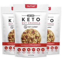 NuTrail Vanilla Strawberry Granola 미국 누트레일 바닐라 스트로베리 너츠 그래놀라 312g 3팩