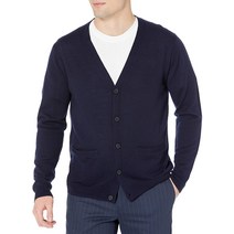 남성 가디건 남성용 메리노 울 버튼 다운 v넥 긴팔 가디건 스웨터 50 메리노 경량 아웃도어 스포츠 따뜻한 미국 사이즈