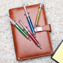 팬시 주사기 볼펜 10p세트 필기용품