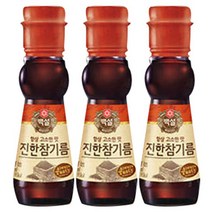 백설 진한참기름, 110ml, 3개
