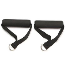 강남헬스장 1쌍 D 링 풀다운 삼두근 은행 로프 케이블 핸들 강도 저항 피팅 바 딥 V 훈련 운동 암 D2p2, 01 A