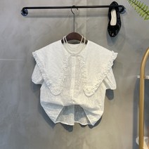씨샵인더룸 / 오브제 빅카라 펀칭 블라우스 2color
