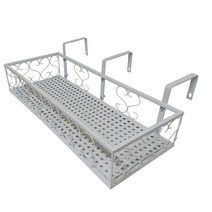 모칸도 베란다 화분걸이 직각형 (50x20cm 고층용) 고리 3개형, 02.화분걸이대(직각형)50x20_화이트