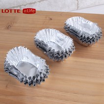 베이킹컵 호일 컵케익 머핀 베이킹 쿠킹 은박 컵 타원형 빵틀 홈