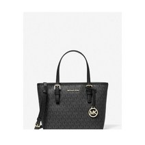 마이클코어스 Michael Kors 제트 세트 여행용 초소형 로고 탑집 토트백 블랙 가방 핸드백
