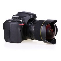 [해외] 8 미리메터 F/3.5 비구면 원형 카메라 렌즈 울트라 와이드 어안 렌즈 캐논 DSLR 550D 650D 750D 77D 80D 1100D 카메라선박