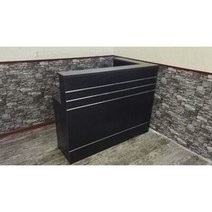 계산대 카운터 포스기 매장 식당 인포데스크 접수대 프런트 인포메이션 옷가게, 140x80x110cm, 블랙왼쪽