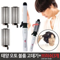아티스트 태양 오토 롤링 볼륨 고데기 시즌1 CG-AV01 + 브러쉬 3개 패키지 뿌리볼륨 자연스러운 웨이브 편리한 자동 회전 그루프 기능 멀티고데기, CG-AV01+브러쉬3개_화이트