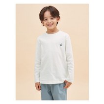 빈폴키즈 에센셜 면 에센셜 라운드 티셔츠 아이보리