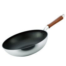 호쿠리쿠 알루미늄 볶음 냄비 32cm [가스화 전용] 경량 센렌캐스트 테프론 가공 일제, 1개, 상품명참조