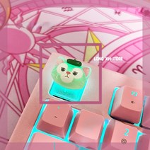 키캡 1pcs 기계식 키보드 백라이트 체리 여학생 선물 게이밍 RGB LED 무접점 완전방수, Package  1pc keycap, 12 1pcs keycaps