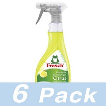 프로쉬 Dusche Bad 욕실 세정제 클리너 시트러스 Frosch Bad-Reiniger Citrus 500Ml 6개
