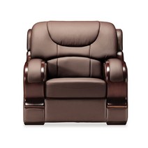 가구뱅크 (지방택배불가) EOS 유니온 1인용 사무용소파 중역용소파 사무실소파 편한소파, 브라운(레자)